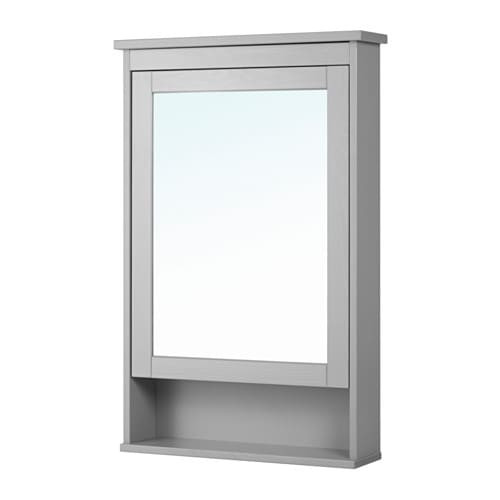 Bathroom Mirrors Ikea
 HEMNES Mirror cabinet with 1 door gray IKEA