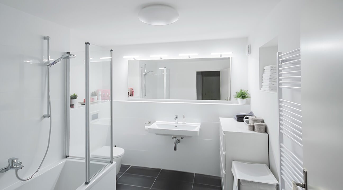 Bathroom Mirrors Ikea
 Big but minimalist bathroom mirror with lights IKEA Hackers