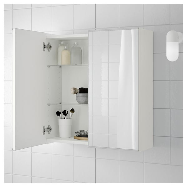 Bathroom Mirrors Ikea
 LILLÅNGEN Mirror cabinet with 2 doors white IKEA