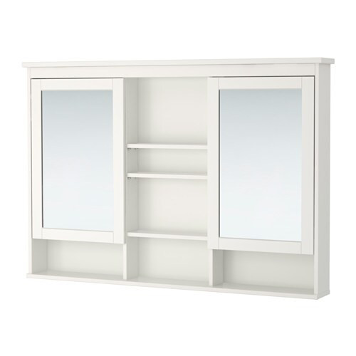 Bathroom Mirrors Ikea
 HEMNES Mirror cabinet with 2 doors white 140x98 cm IKEA