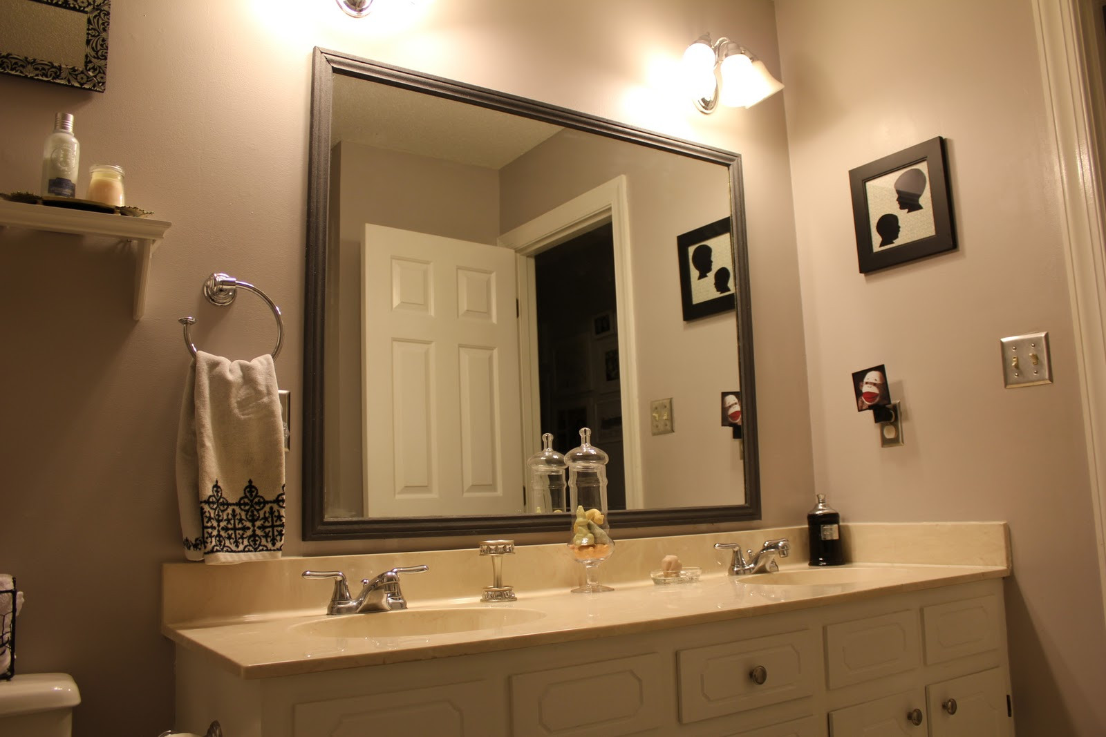 Bathroom Mirrors Over Vanity
 Tips Framed Bathroom Mirrors MidCityEast
