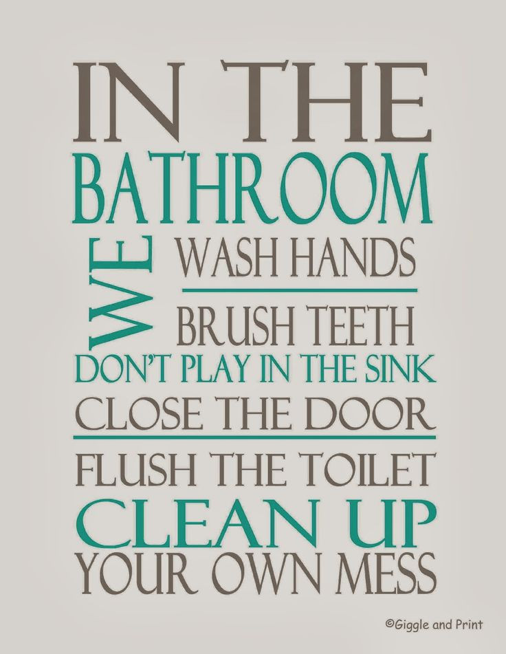 Bathroom Rules For Kids
 2701 best All Kids chore charts & life skill printables