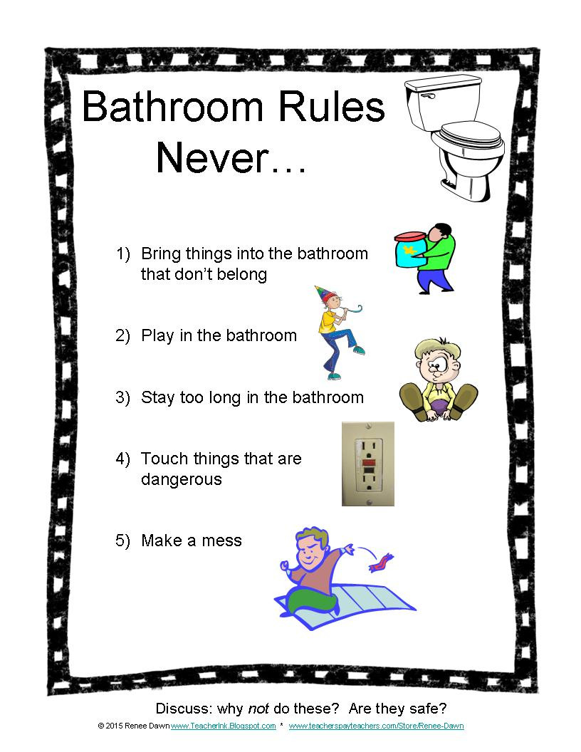 Bathroom Rules For Kids
 Teacher Ink Bathroom Rules For Kids
