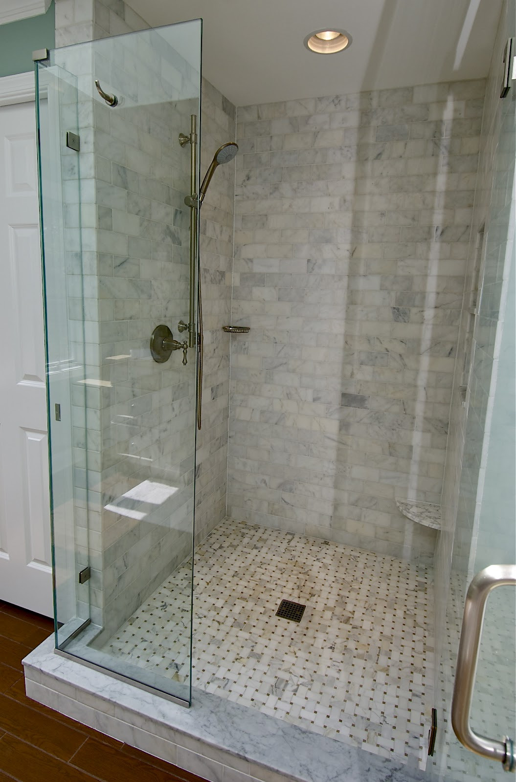 Bathroom Shower Floor Tile Ideas
 Marble Subway Tile Shower fering the Sense of Elegance