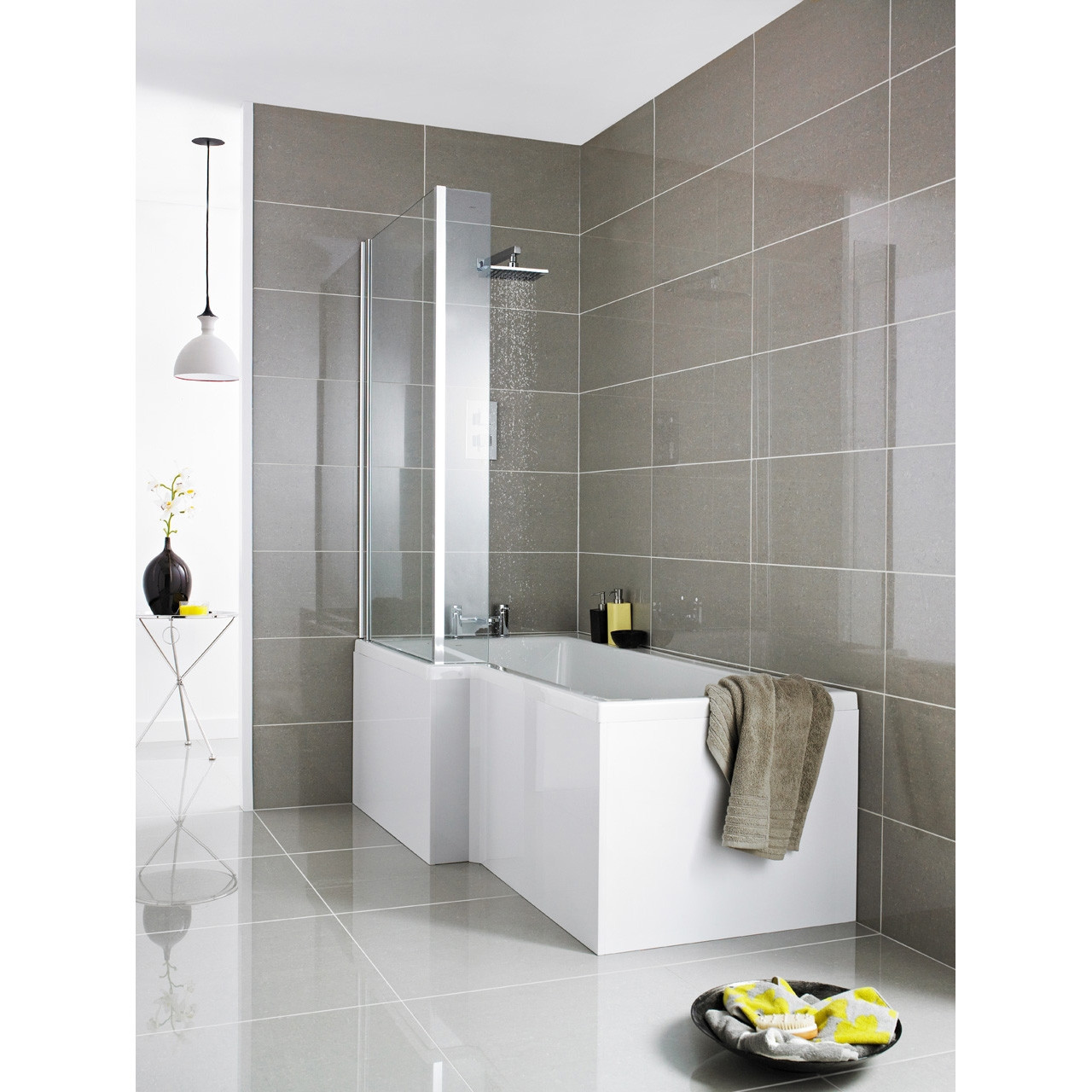 Bathroom Shower Panels
 Premier 1700 Square Shower Acrylic Bath Panel NMP136