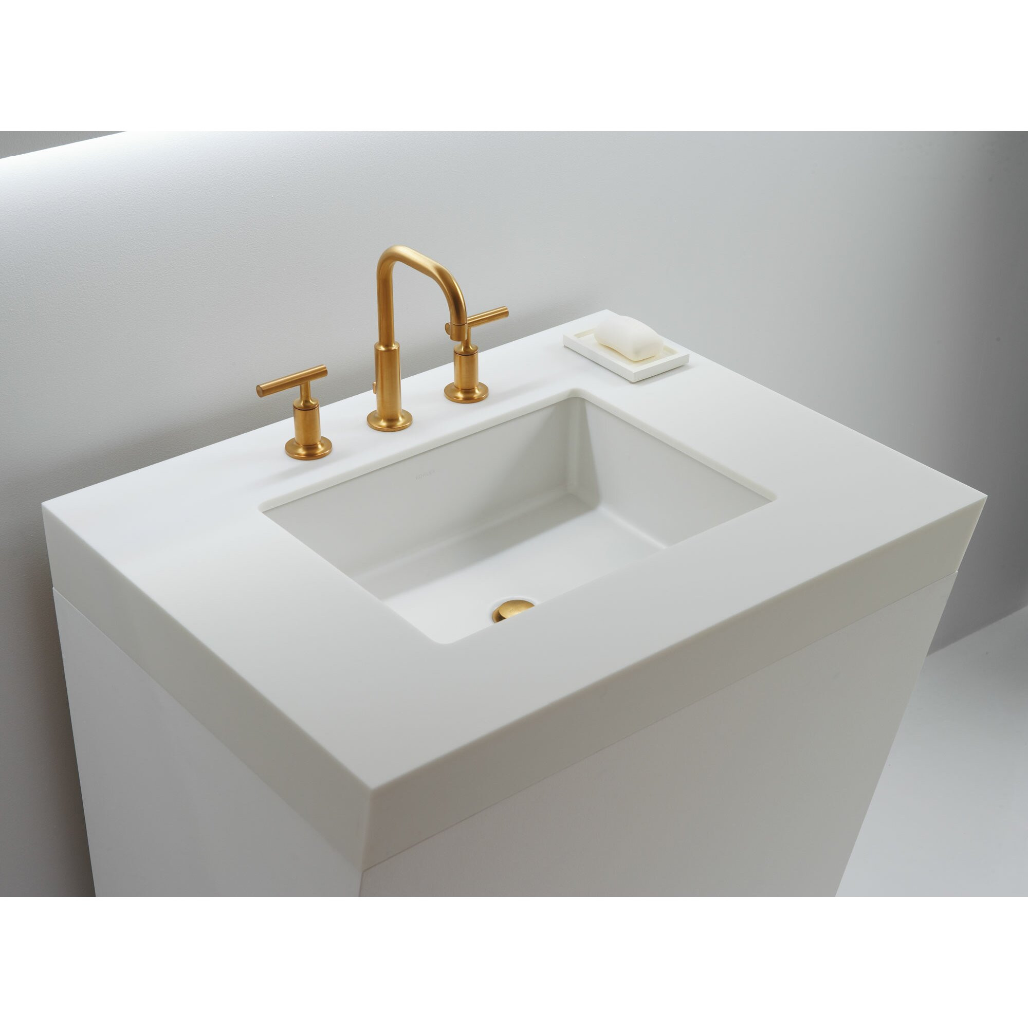 Bathroom Sink Undermount
 Kohler Verticyl Rectangular Undermount Bathroom Sink with