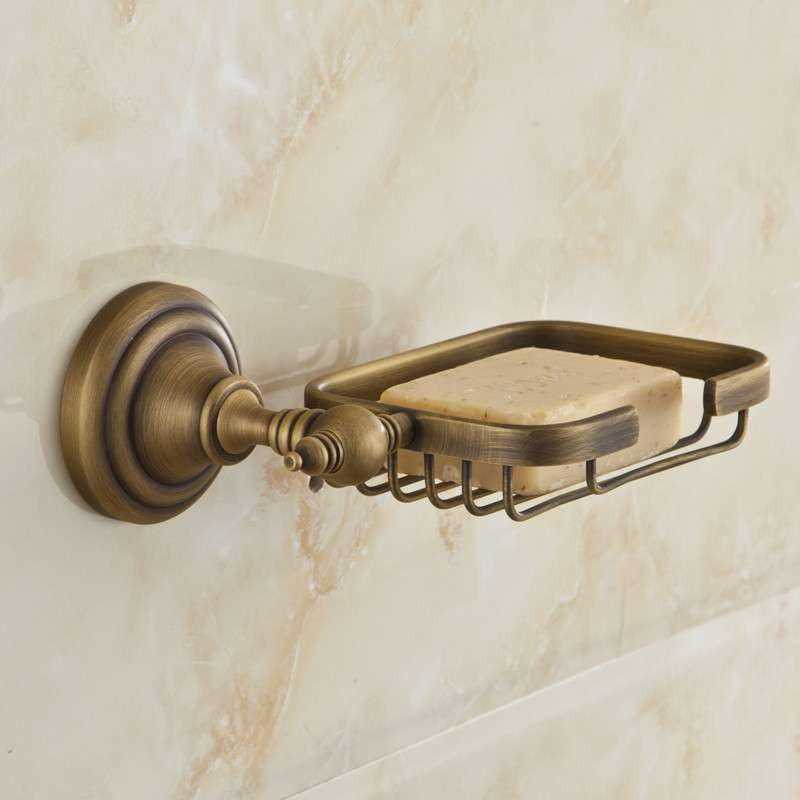 Bathroom Soap Dish Wall Mounted
 MAIDEER Wall Mounted bathroom Shower Antique Brass Soap