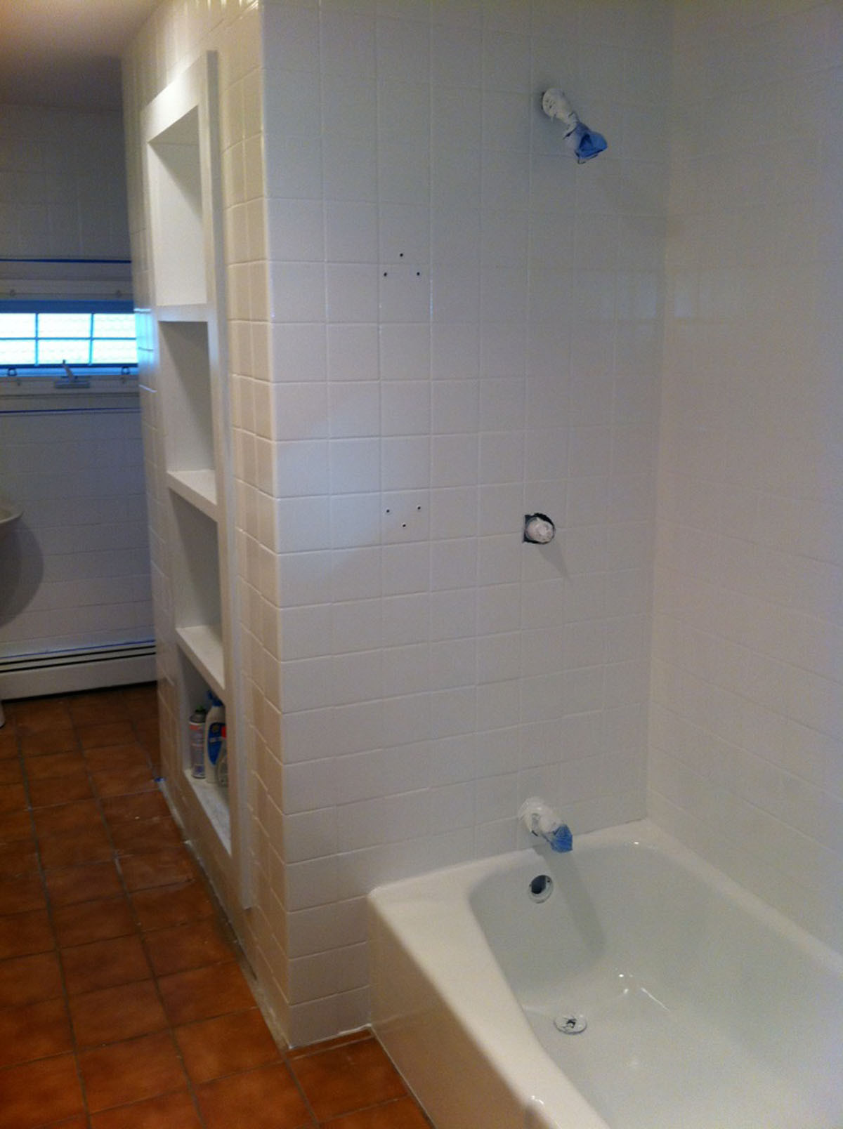 Bathroom Tile Refinishing
 plete bathroom wall tile refinishing & tub reglzaing