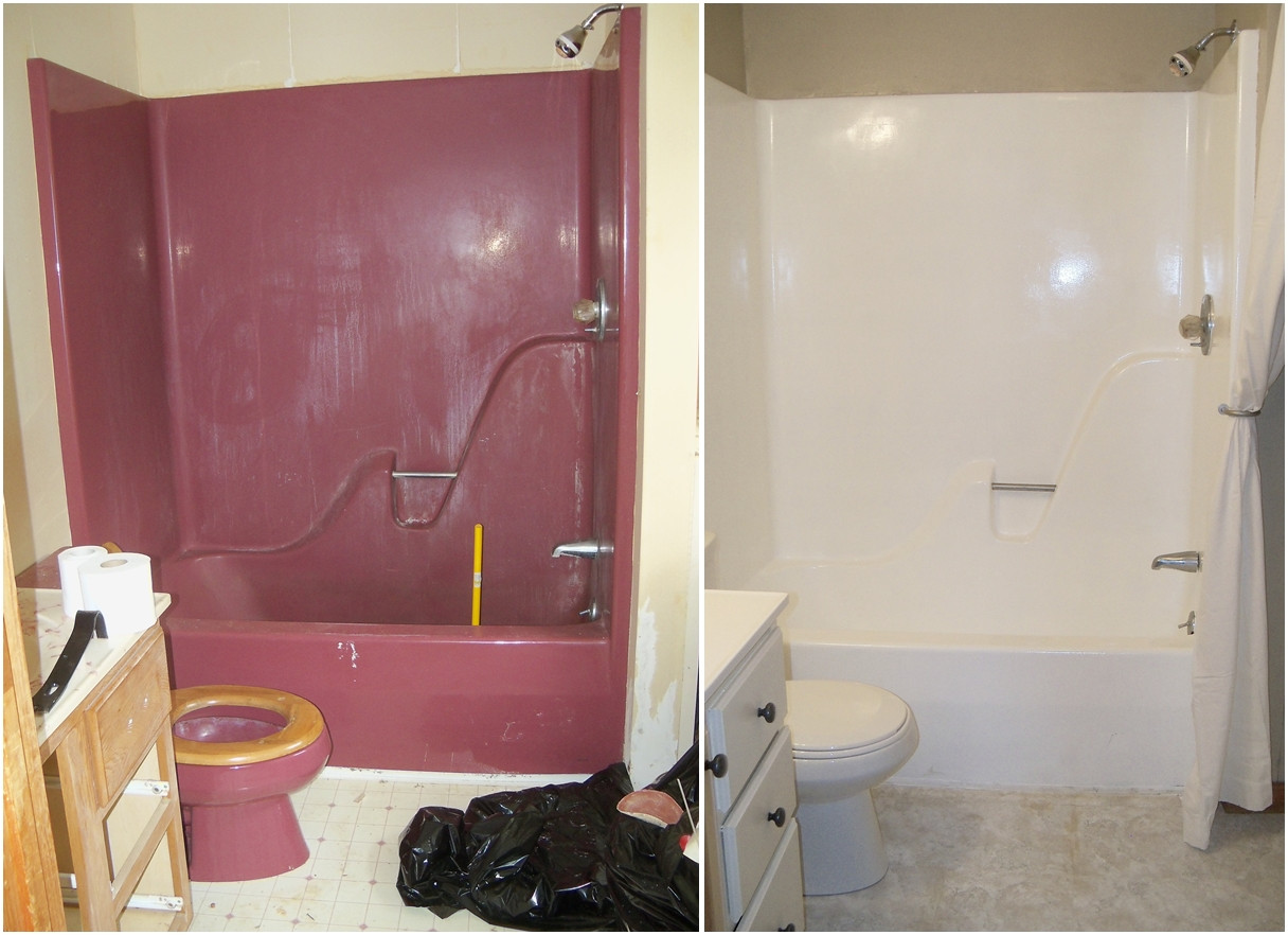 Bathroom Tub Paint
 Re Enameling A Maroon Bathtub