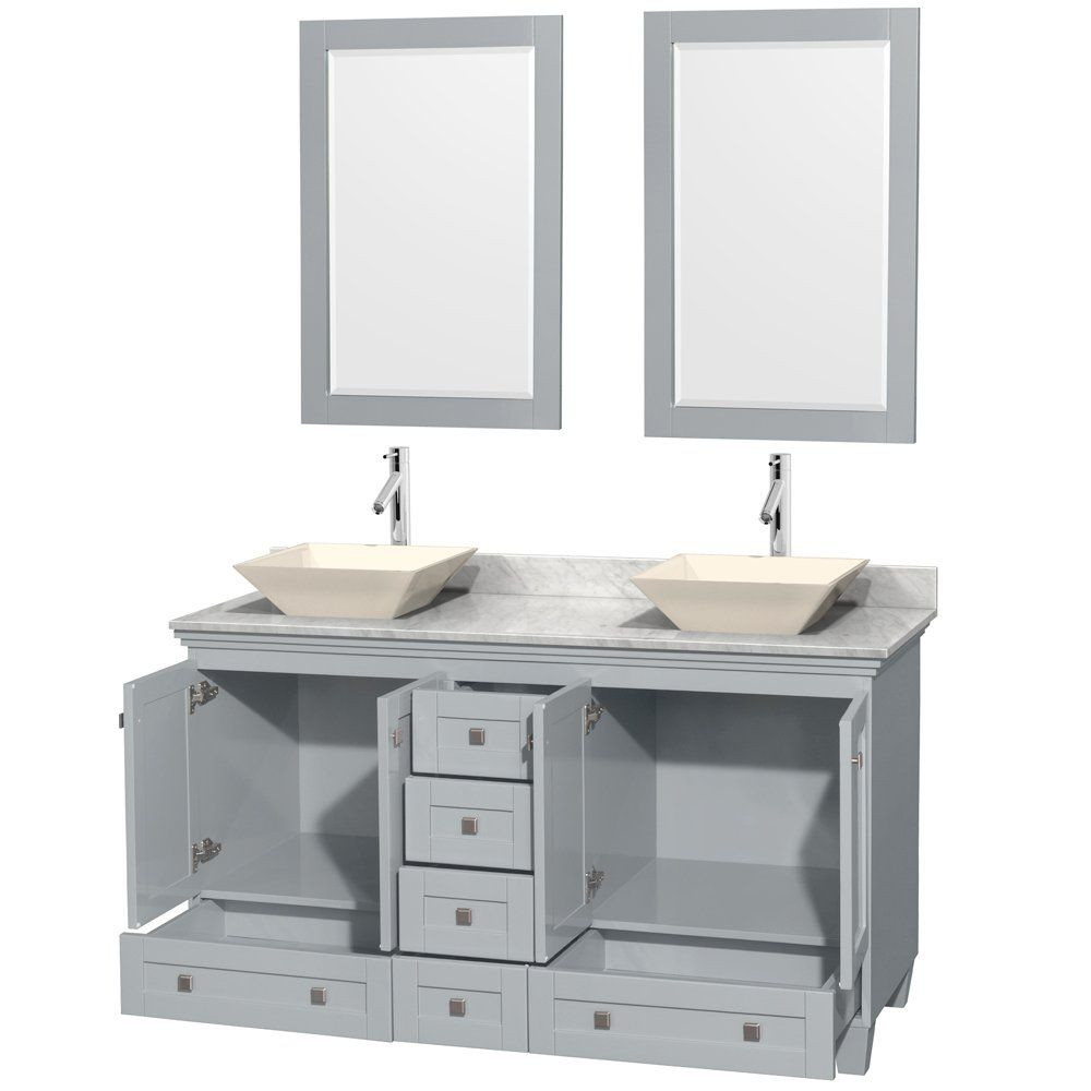 Bathroom Vanities Under $500
 60" Acclaim Double Bathroom Vanity in Oyster Gray with