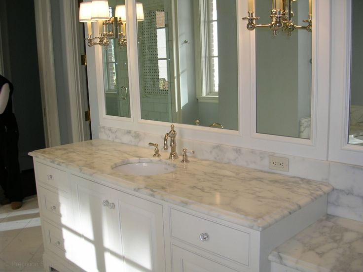Bathroom Vanity Cabinets With Tops
 Best Color for Granite Countertops and white bathroom