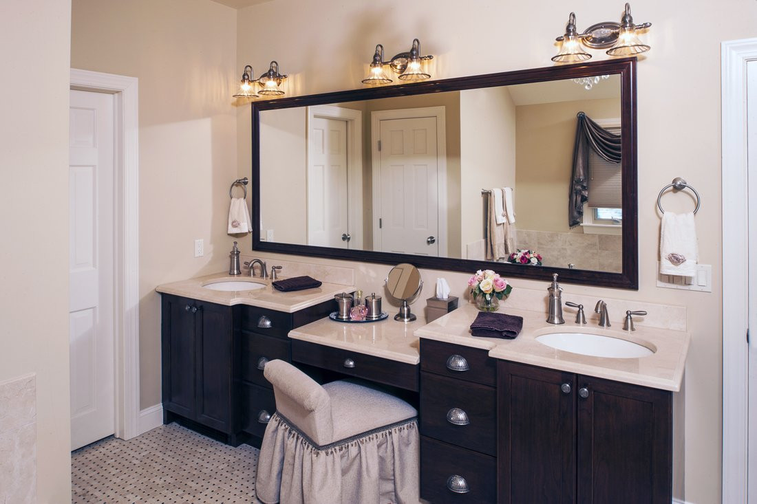 Bathroom Vanity With Makeup Table
 Bathroom Vanities with Makeup Desk Home Furniture Design