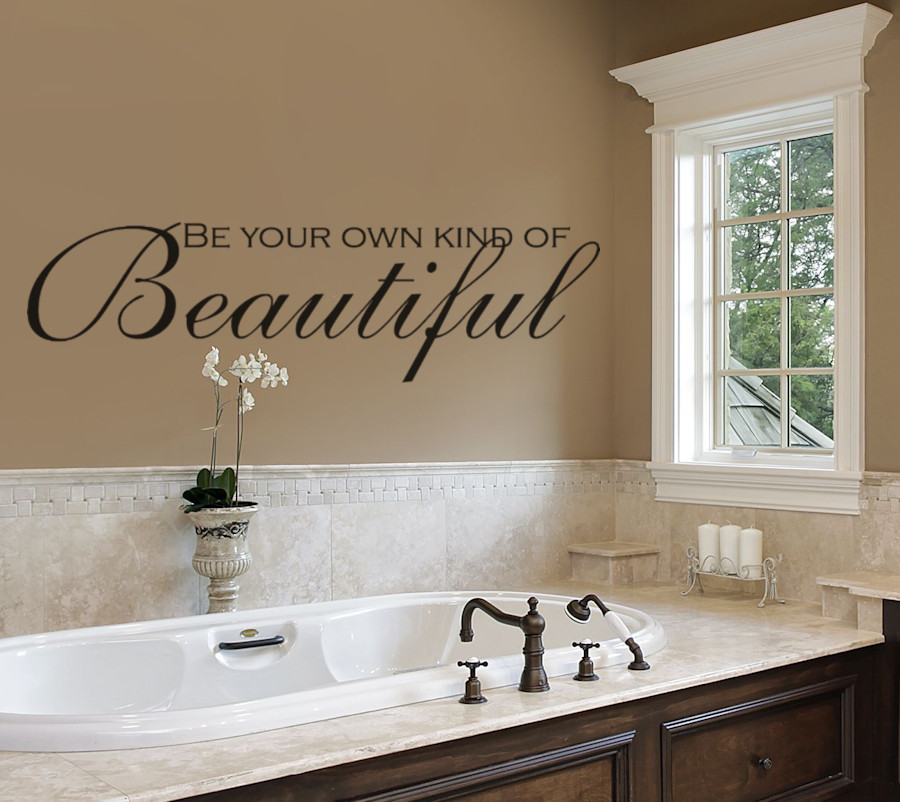 Bathroom Wall Decor Stickers
 Bathroom Wall Decals Be Your Own Kind of Beautiful