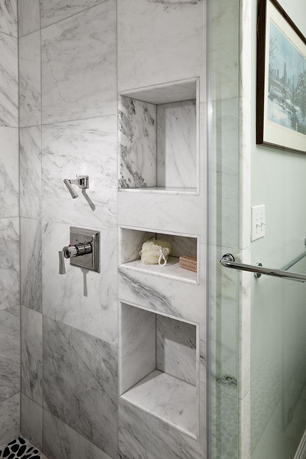 Bathroom Wall Niche
 Tiled Shower Niche & Shower Shelf = Bathroom Awesome