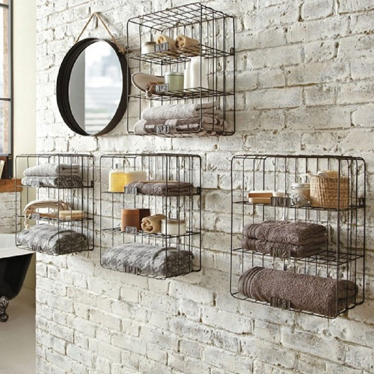 Bathroom Wall Rack
 Top 10 Clever Ideas For Small Baths Top Inspired