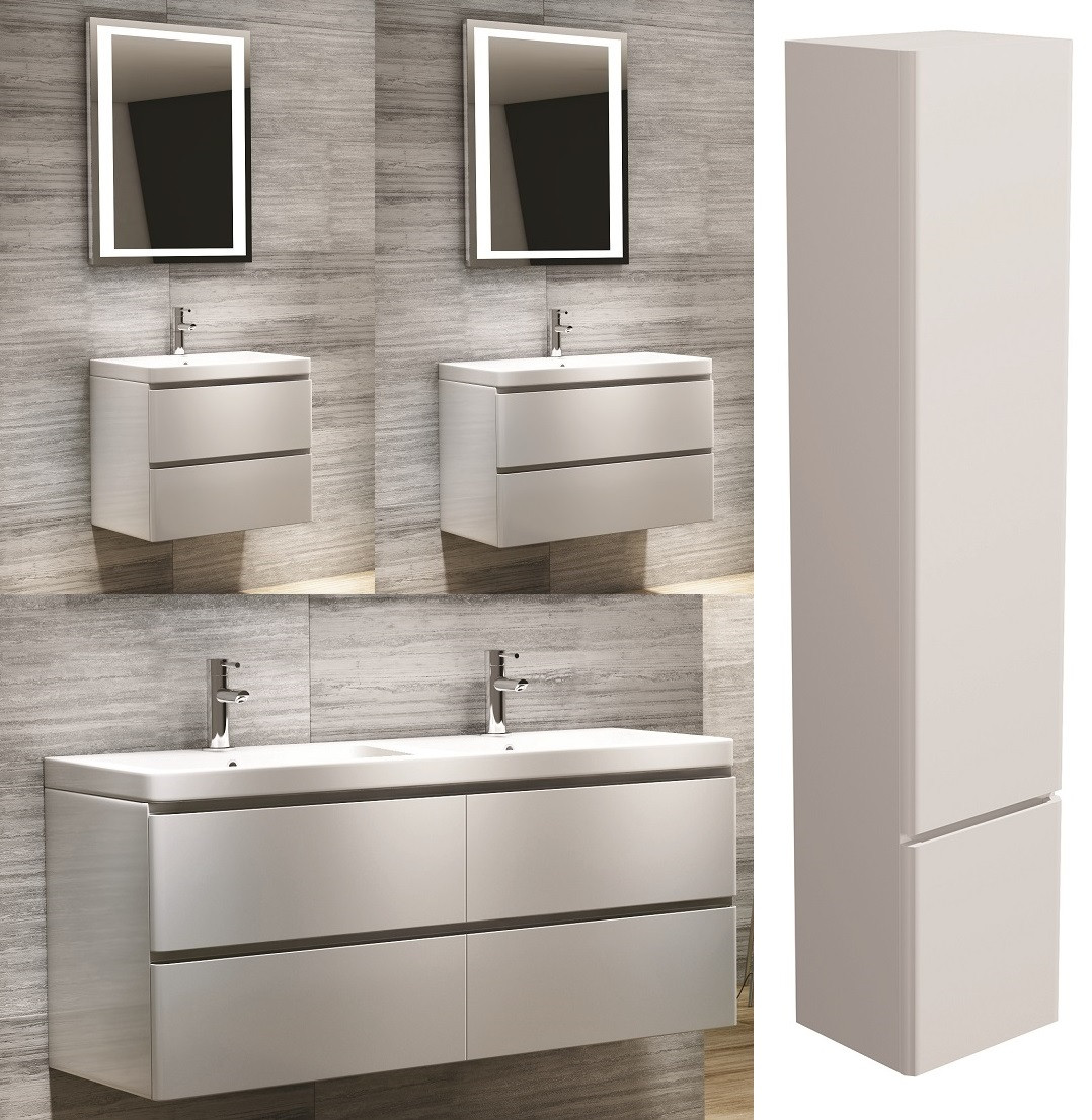 Bathroom Wall Unit
 Modern Bathroom Vanity Unit Wall Hung White Basin Sink