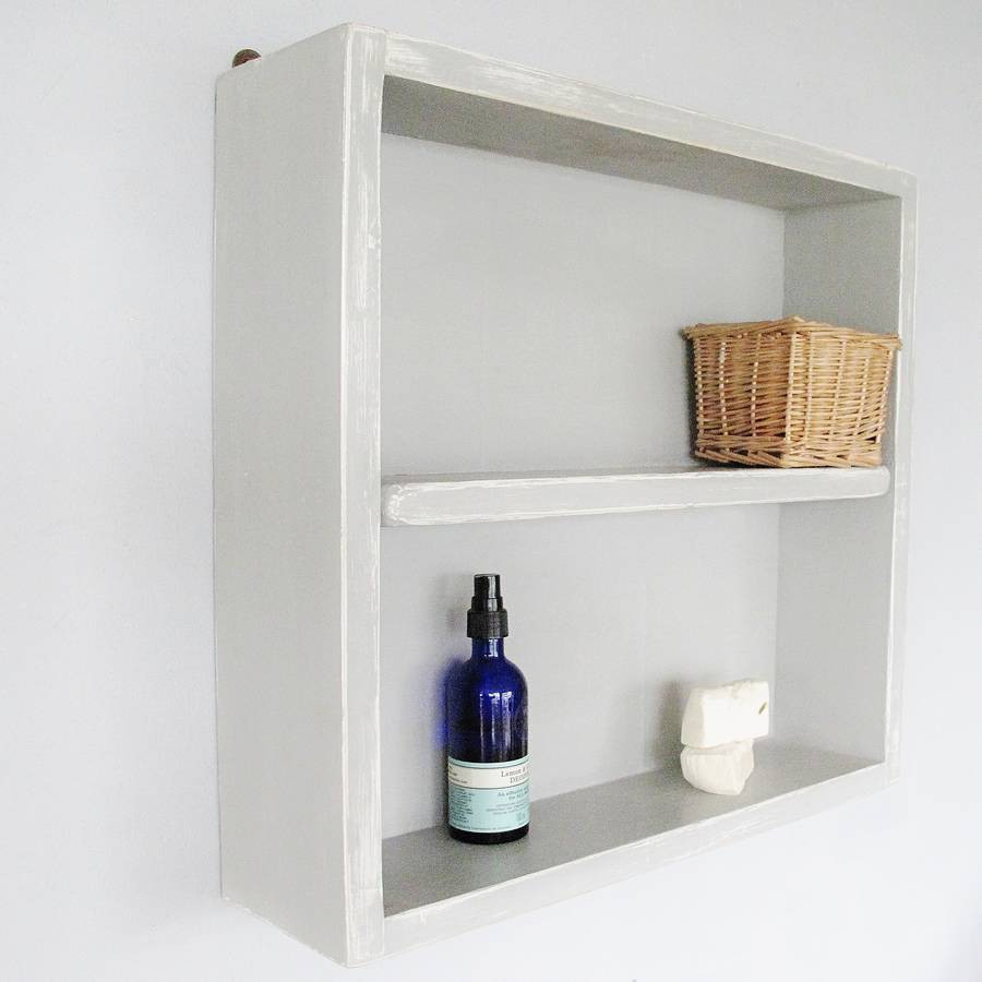 Bathroom Wall Unit
 Vintage Wooden Painted Bathroom Wall Unit By Seagirl And