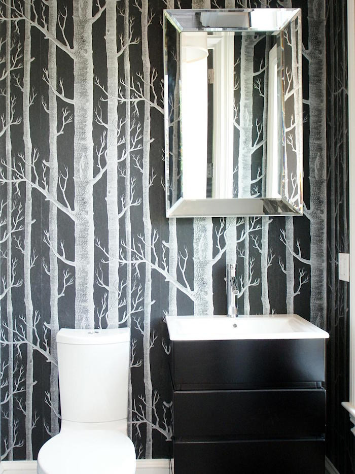 Bathroom Wallpaper Designs
 1001 Ideas for Beautiful Small Bathroom Ideas