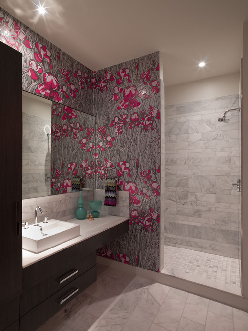 Bathroom Wallpaper Designs
 wallpaper in bathroom