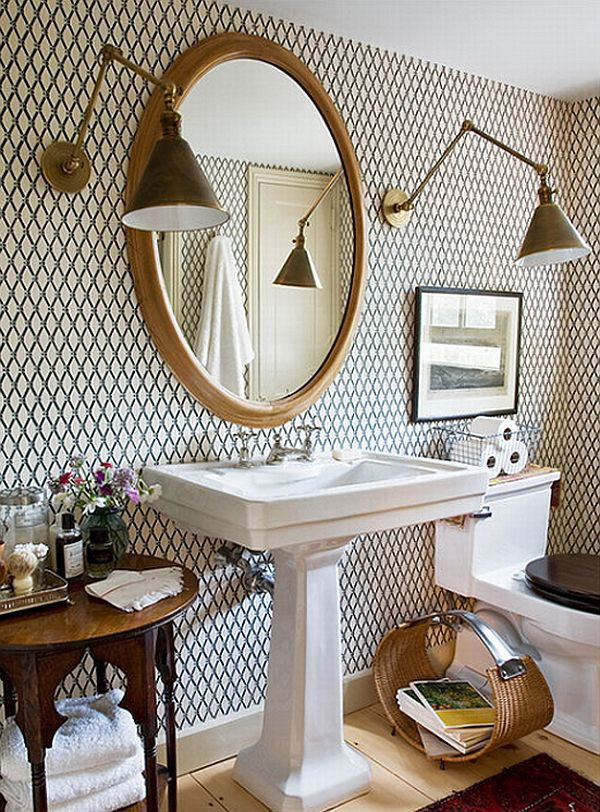 Bathroom Wallpaper Designs
 How to add elegance to a bathroom with wallpapers
