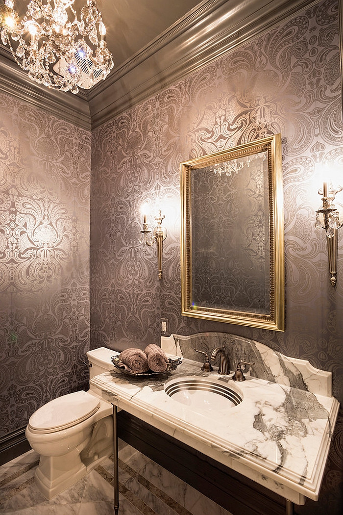 Bathroom Wallpaper Patterns
 20 Gorgeous Wallpaper Ideas for Your Powder Room