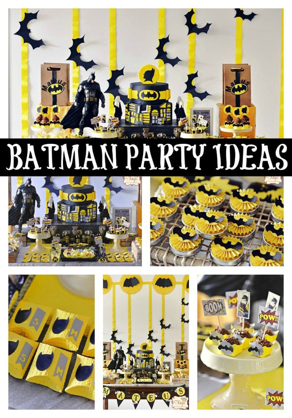 Batman Birthday Party
 Batman Themed Birthday Party Pretty My Party Party Ideas