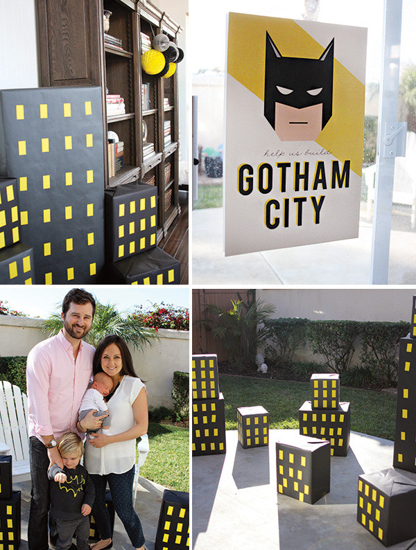 Batman Birthday Party
 Modern Batman Birthday Party with DIY Gotham City