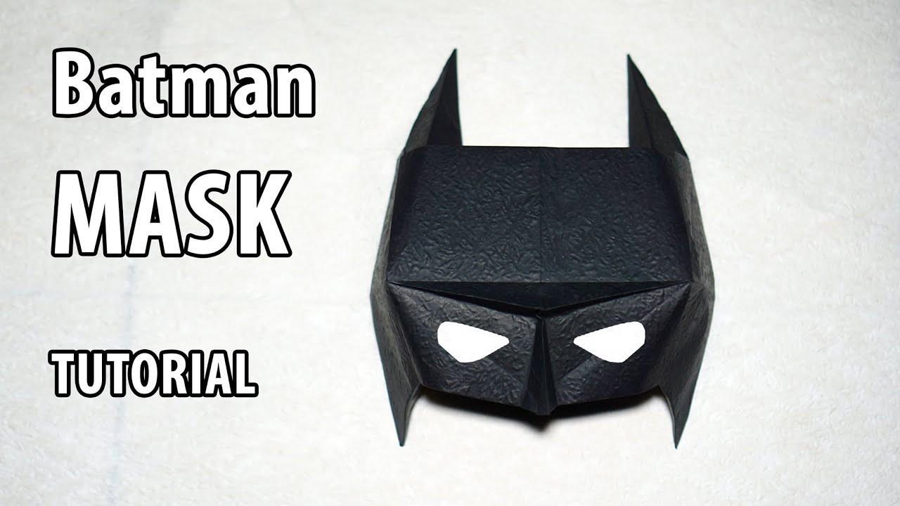 Batman Mask DIY
 Easy Paper Batman mask tutorial Origami DIY Henry Phạm