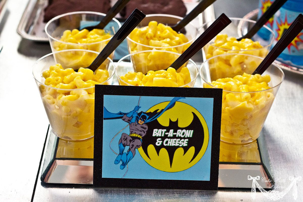 Batman Party Food Ideas
 Vintage Batman Super Hero Party 4 CUSTOMIZED TREAT by