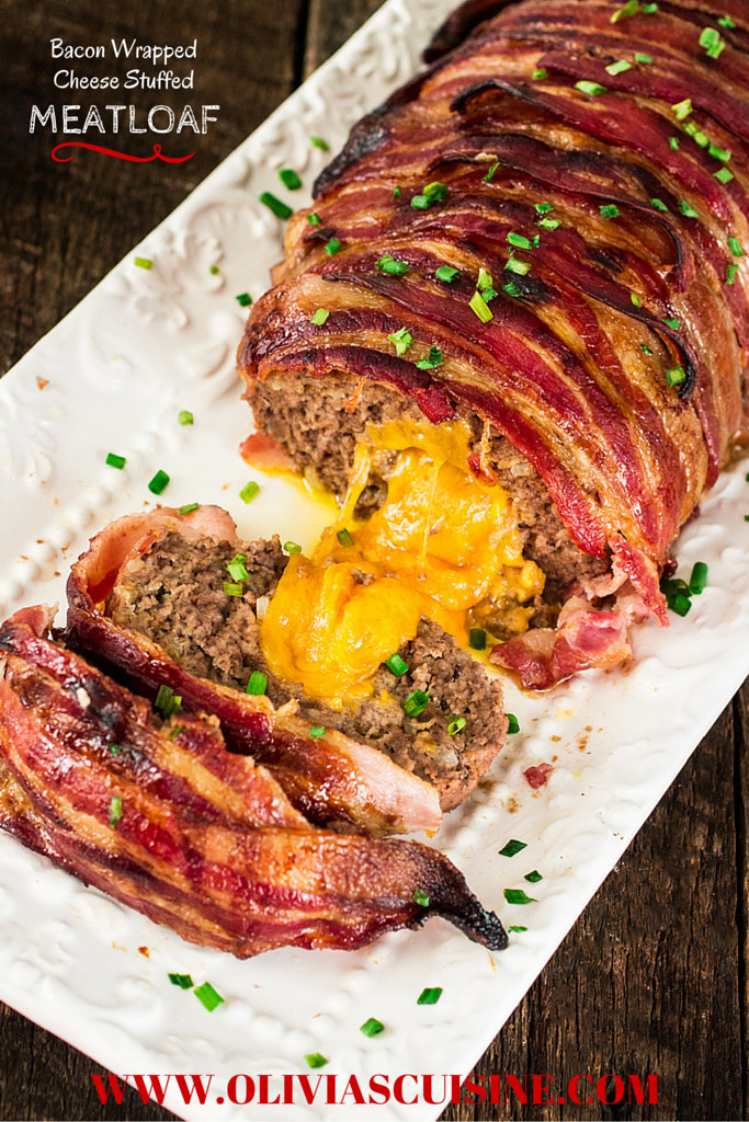 Bbq Bacon Wrapped Meatloaf
 Bacon Wrapped Cheese Stuffed Meatloaf Olivia s Cuisine