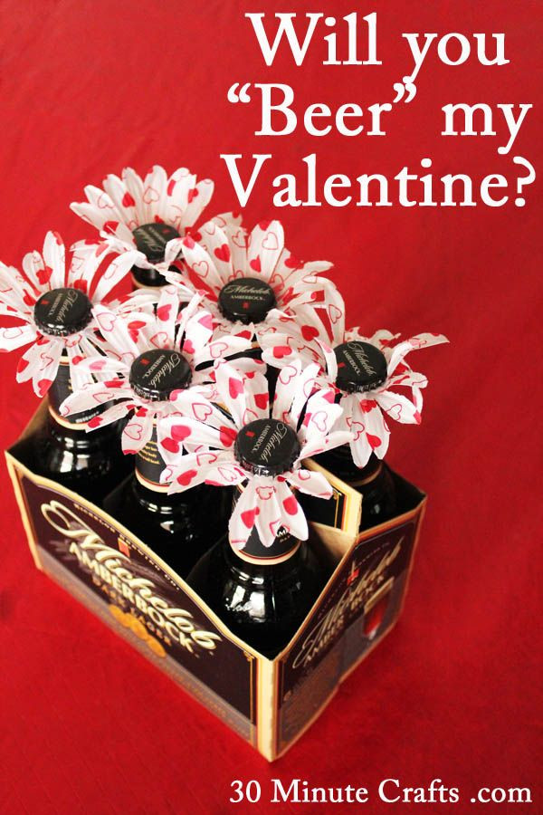 Be My Valentine Gift Ideas
 Will you Beer my Valentine great Valentine for guys or