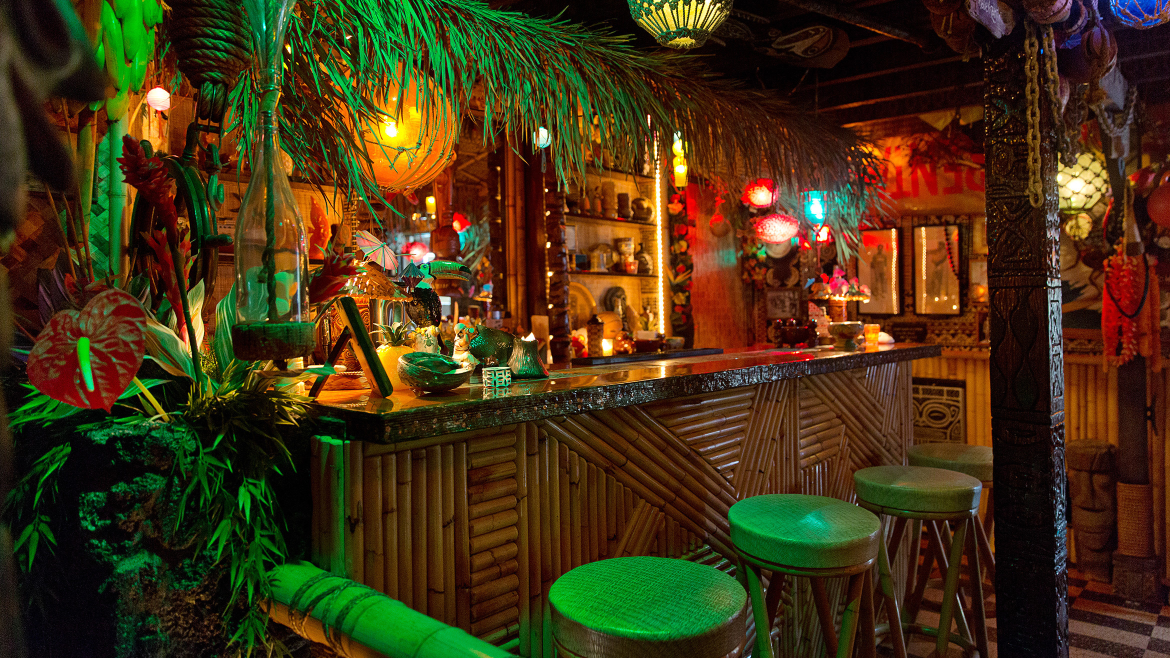 Beach Bar Party Ideas
 Inside LA s Tiki Underground PUNCH