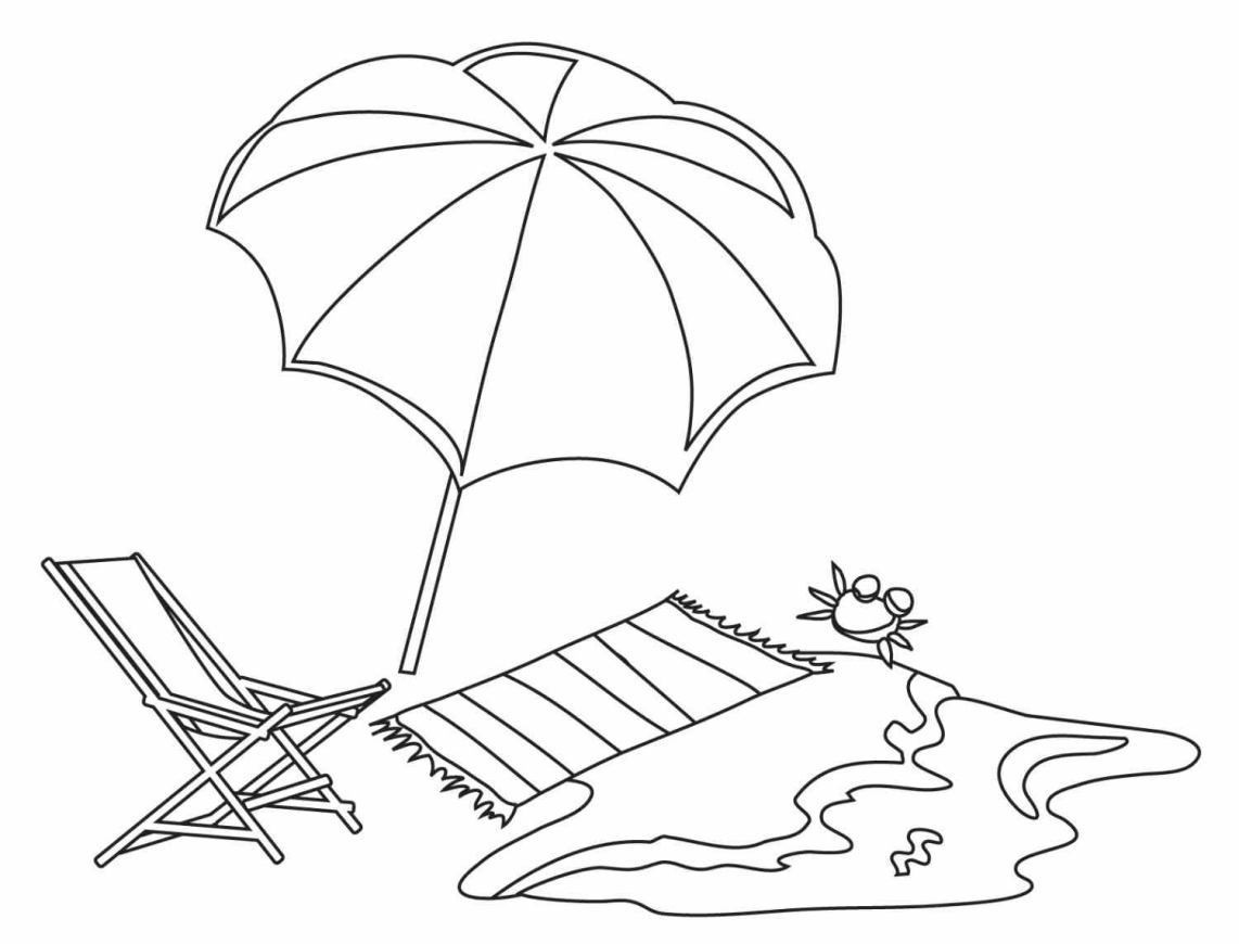 Beach Coloring Pages For Kids
 Beach Coloring Pages Beach Scenes & Activities