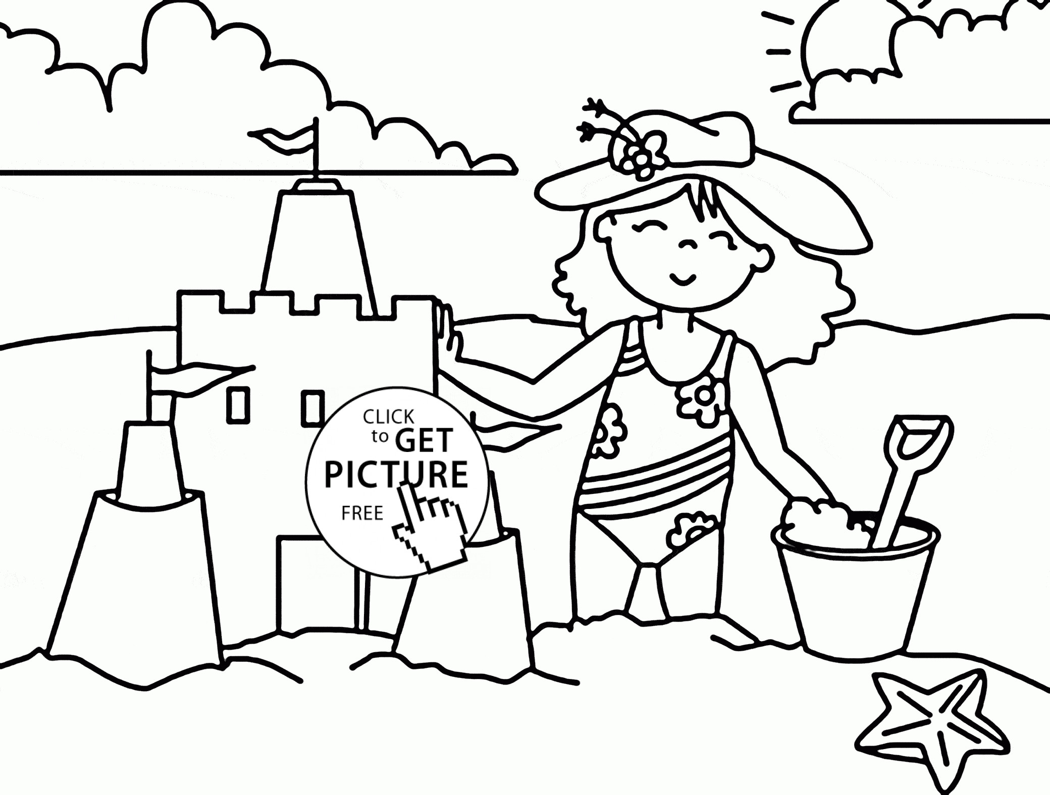 Beach Coloring Pages For Kids
 Beach Drawing For Kids at GetDrawings