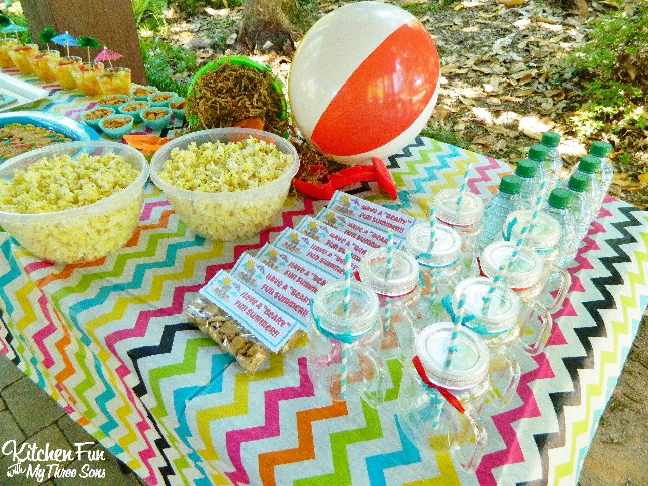 Beach Food Ideas For Party
 Teddy Bear Beach Party Treats & Snacks including a Free