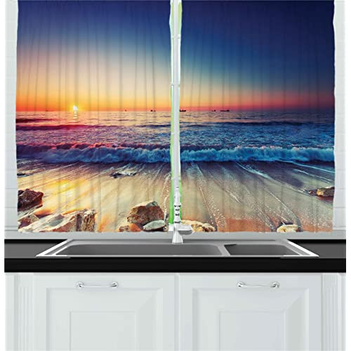 Beach Kitchen Curtains
 Coastal Kitchen Curtains Amazon