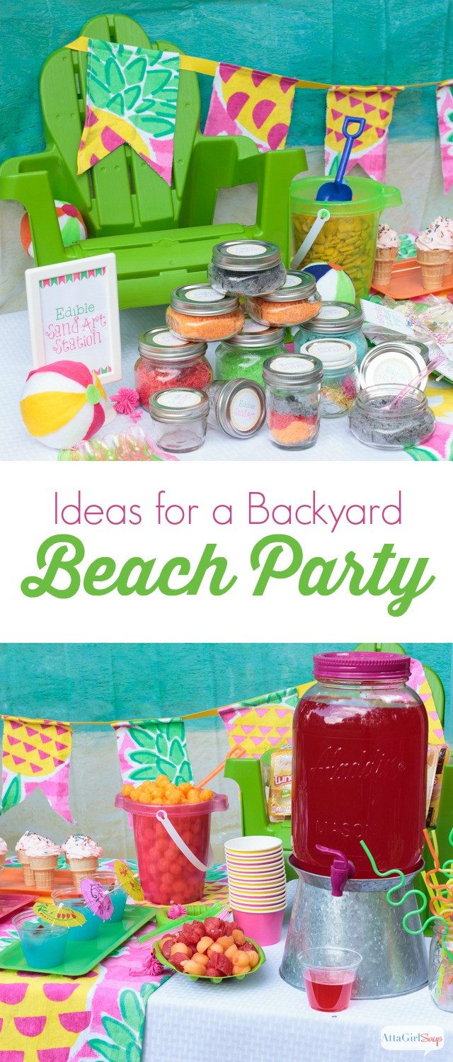 Beach Party Ideas For Adults
 Backyard Beach Party Ideas Atta Girl Says