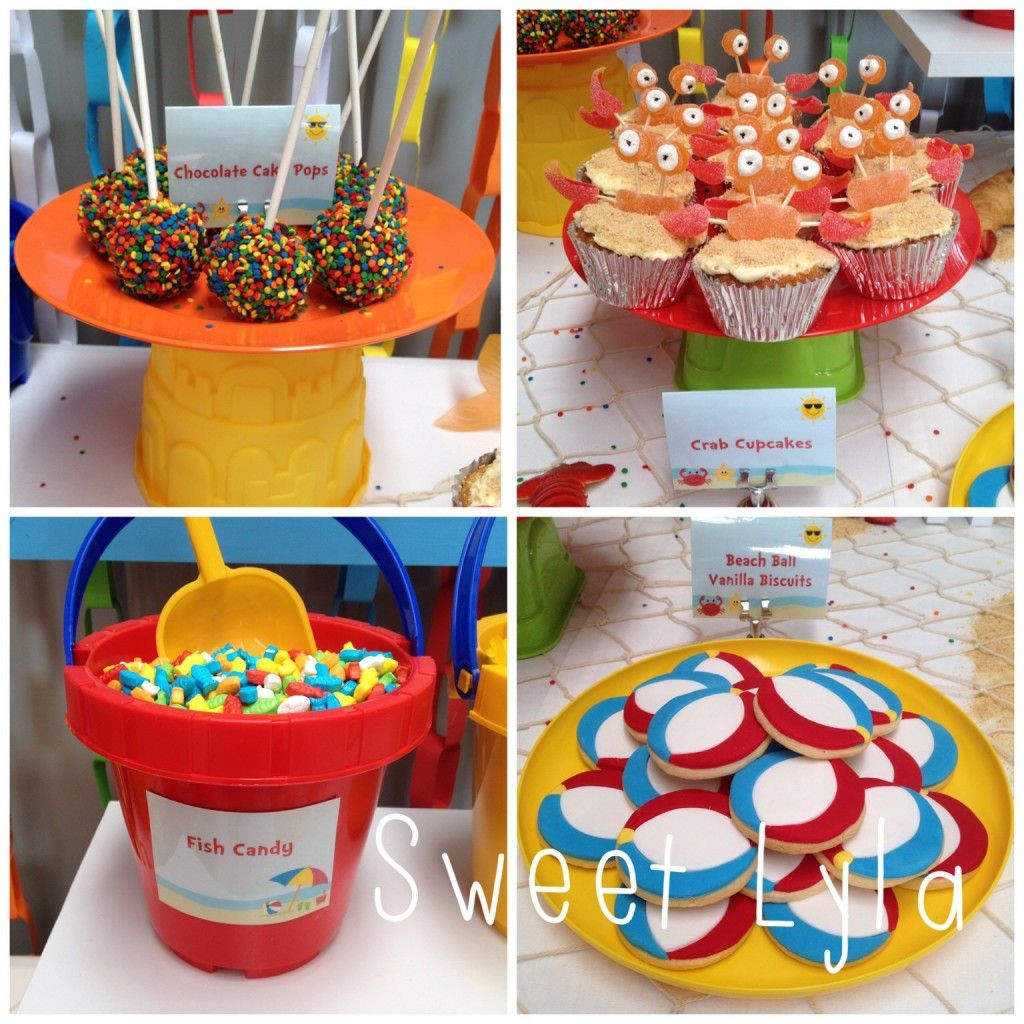 Beach Party Ideas For Adults
 First Birthday Beach Party has some amazing decorating and