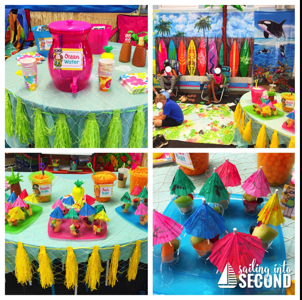 Beach Party Ideas For Preschoolers
 Classroom Beach Day Sailing into Second