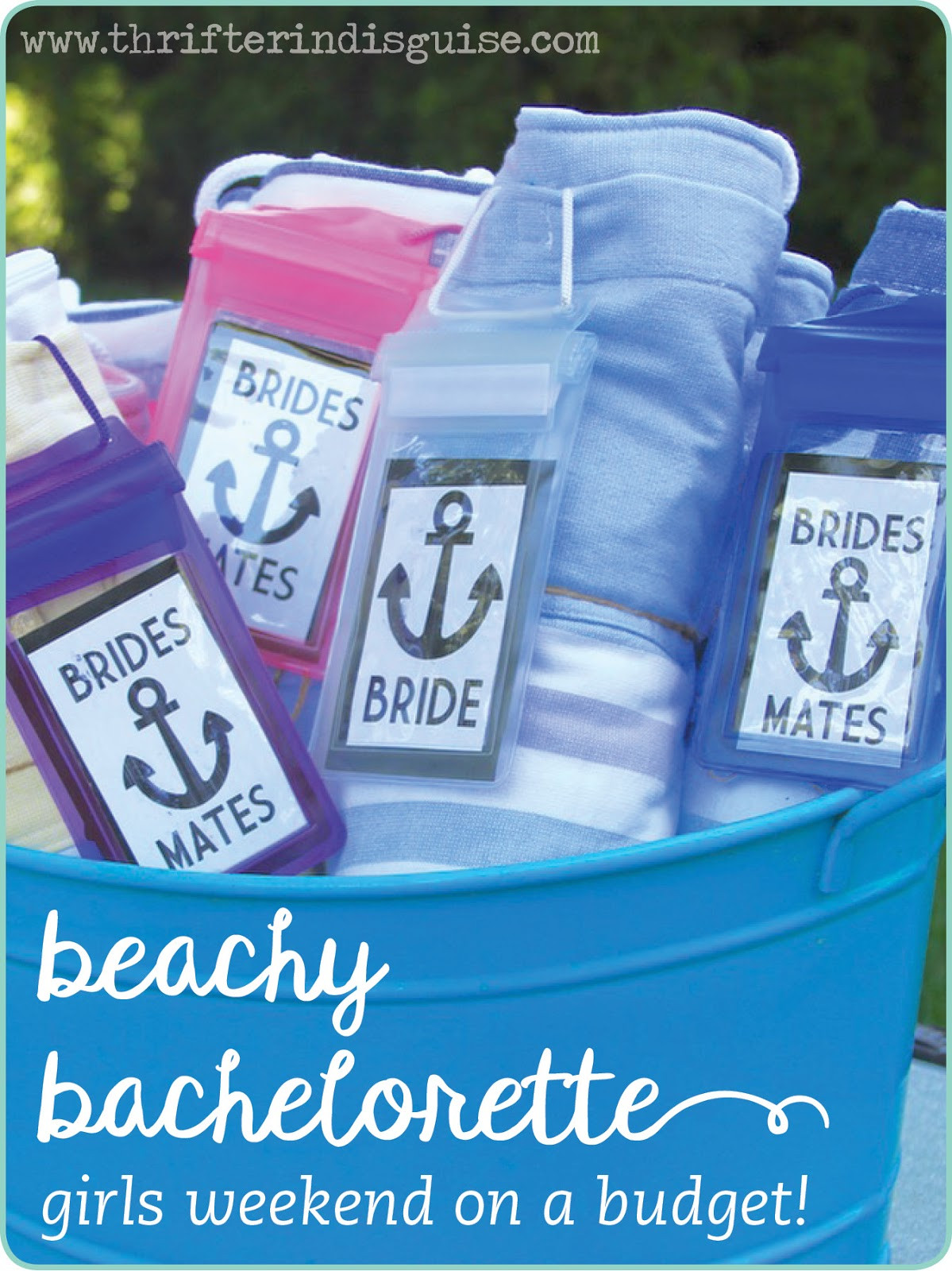 Beach Weekend Bachelorette Party Ideas
 A Thrifter in Disguise Beach Bachelorette Party DIY Ideas