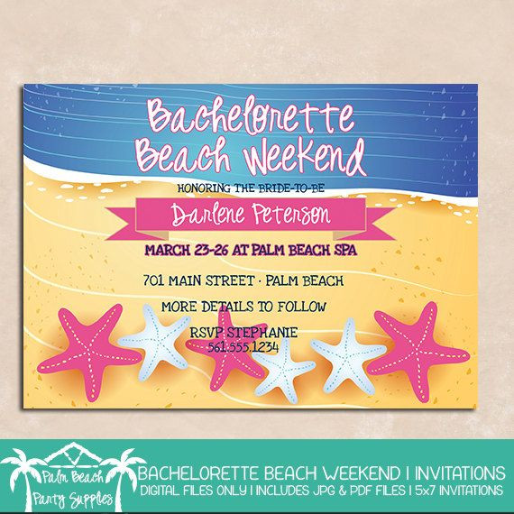 Beach Weekend Bachelorette Party Ideas
 131 best images about Bachelorette Party & Bridal Shower