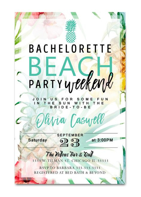 Beach Weekend Bachelorette Party Ideas
 43 best Cheap Bridal Shower Invitation images on Pinterest