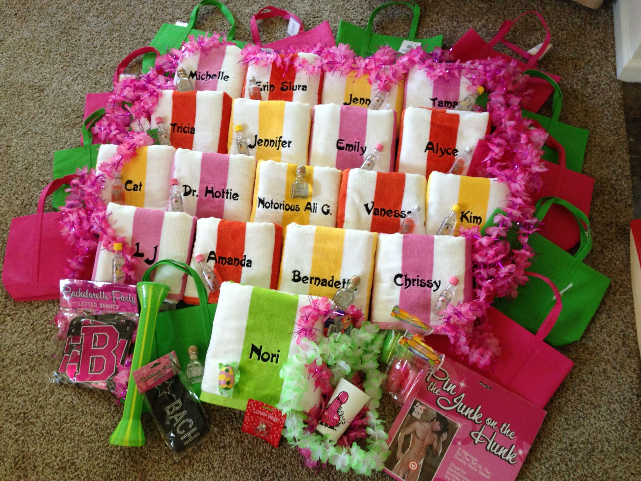 Beach Weekend Bachelorette Party Ideas
 Gift bag essentials for the beach house bachelorette