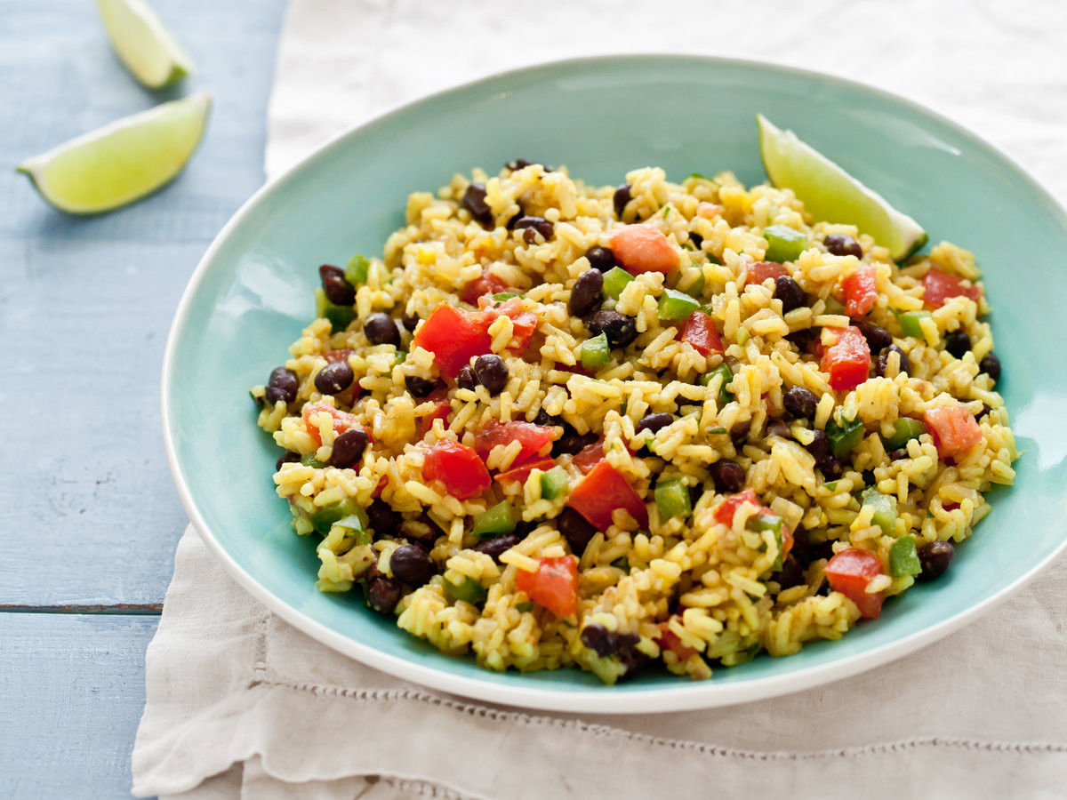 Bean Main Dishes
 Black Bean and Yellow Rice Salad Recipe Quick from