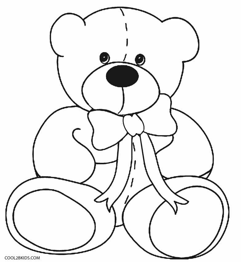 Bear Coloring Pages For Kids
 Printable Teddy Bear Coloring Pages For Kids