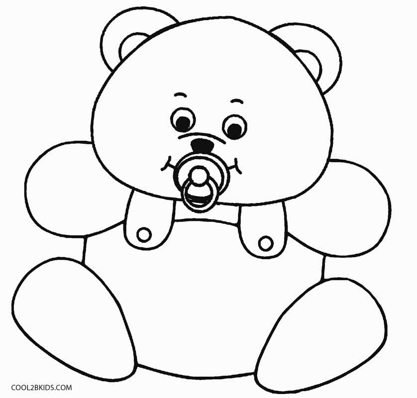 Bear Coloring Pages For Kids
 Printable Teddy Bear Coloring Pages For Kids