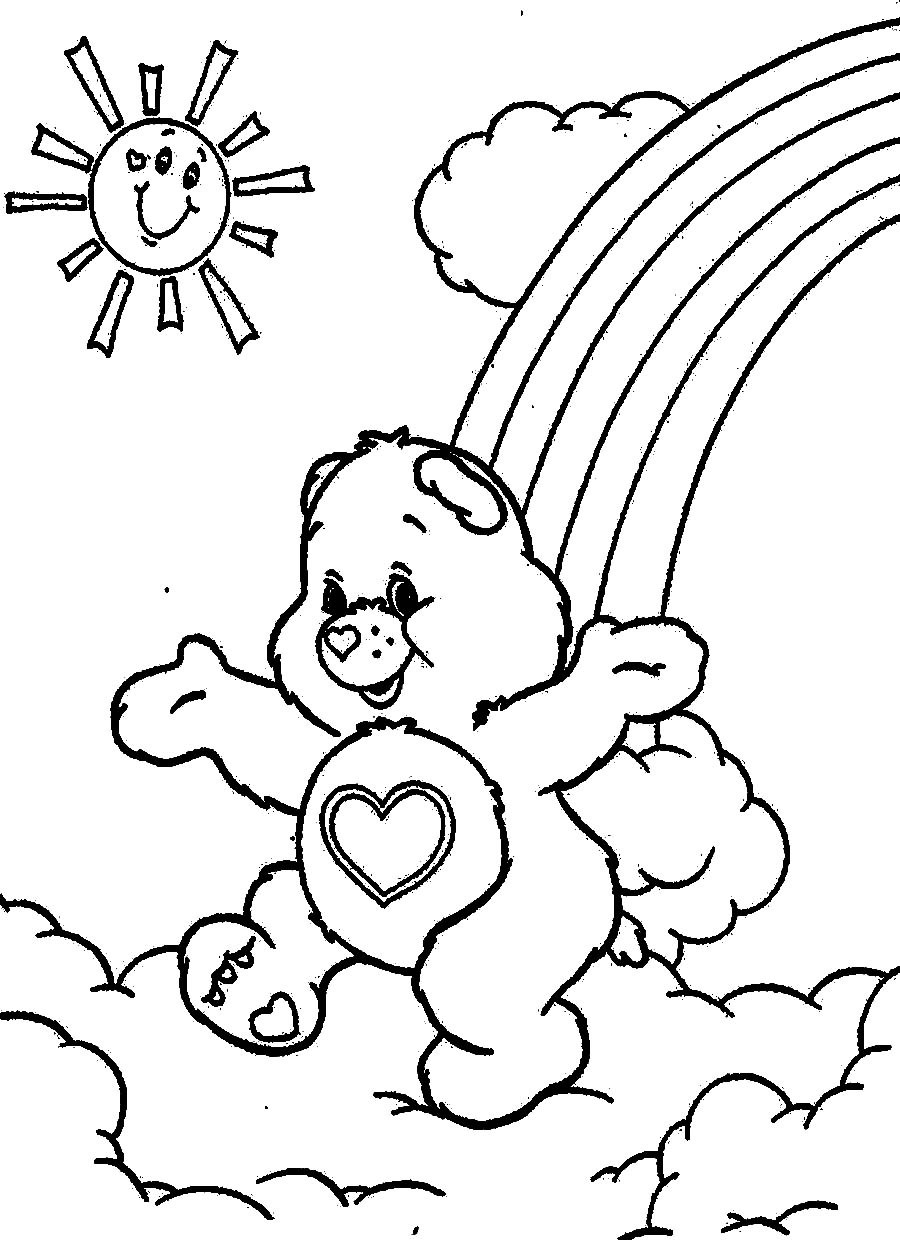 Bear Coloring Pages For Kids
 Cartoon Coloring For Kids Care Bears Coloring Pages