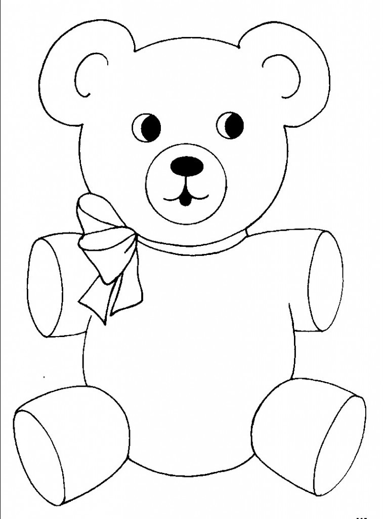 Bear Coloring Pages For Kids
 Free Printable Teddy Bear Coloring Pages For Kids