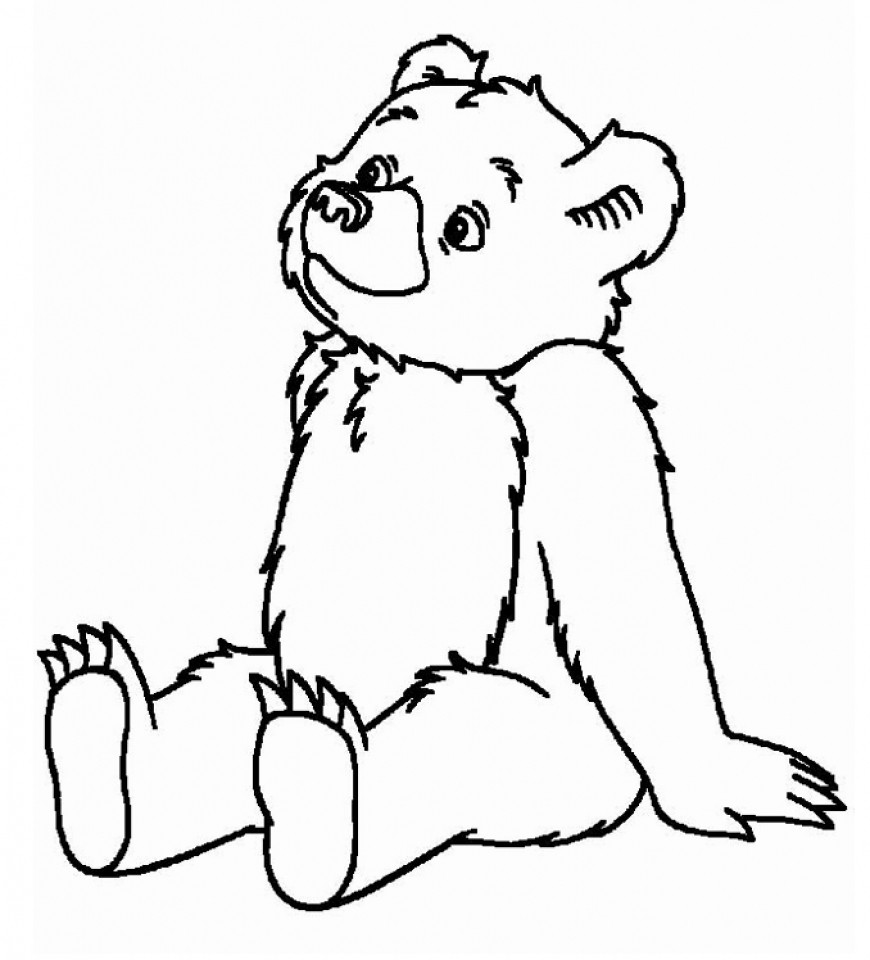 Bear Coloring Pages For Kids
 Free Printable Teddy Bear Coloring Pages For Kids