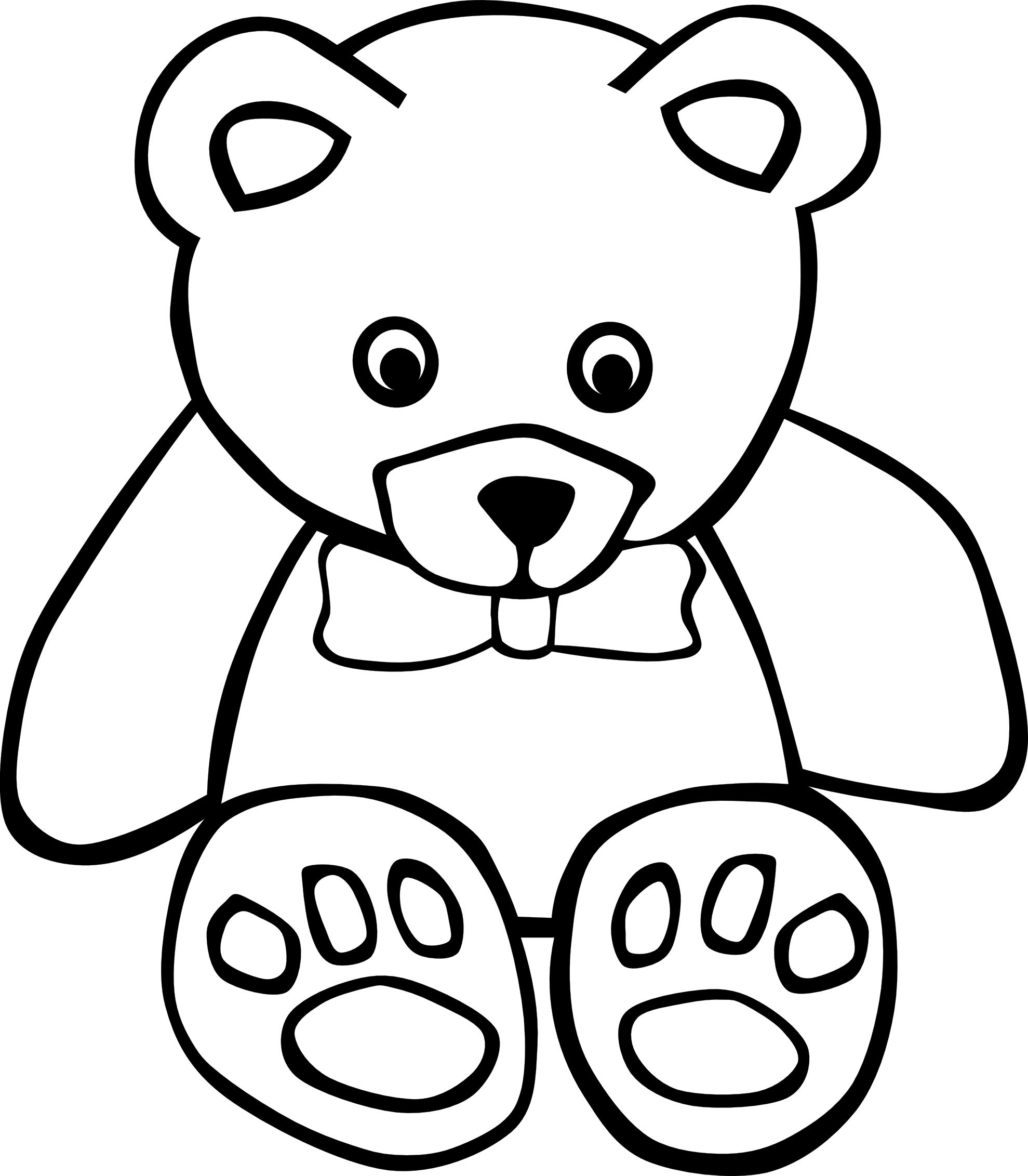 Bear Coloring Pages For Kids
 Free Printable Teddy Bear Coloring Pages For Kids